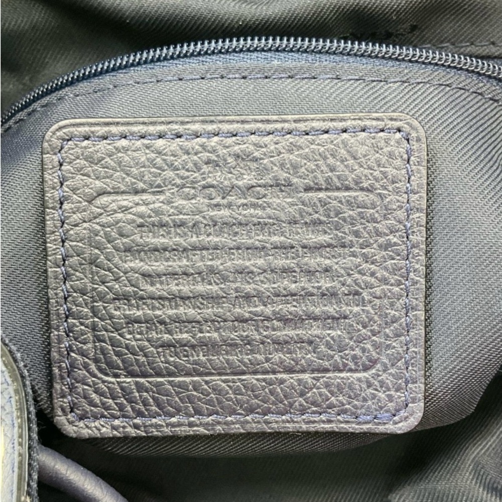 Coach Blue Mini Turnlock Rucksack - Picture 7 of 7